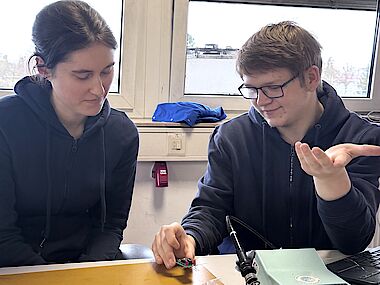 Löten beim Tag der offenen Tür