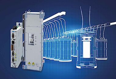 Mit „Flying Restart“ erweitert SIEB & MEYER den Funktionsumfang seiner Drive Controller aus der SD4x-Familie ab 24 kW aufwärts. Die Lösung ermöglicht das sensorlose Aufschalten auf einen bereits drehenden Motor oder Generator.