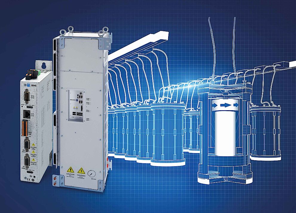 Mit „Flying Restart“ erweitert SIEB & MEYER den Funktionsumfang seiner Drive Controller aus der SD4x-Familie ab 24 kW aufwärts. Die Lösung ermöglicht das sensorlose Aufschalten auf einen bereits drehenden Motor oder Generator.