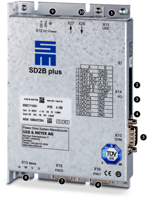 Frequenzumrichter SD2plus von Sieb&Meyer